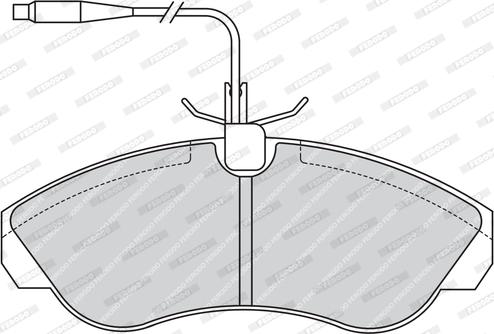 Ferodo FVR968 - Тормозные колодки, дисковые, комплект parts5.com