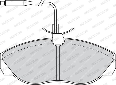 Ferodo FVR967 - Тормозные колодки, дисковые, комплект parts5.com