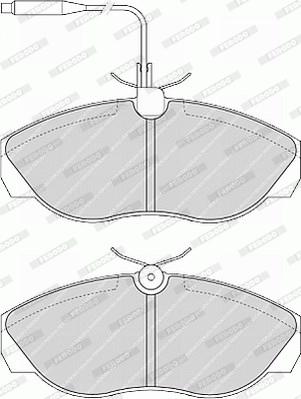 Ferodo FVR967 - Тормозные колодки, дисковые, комплект parts5.com