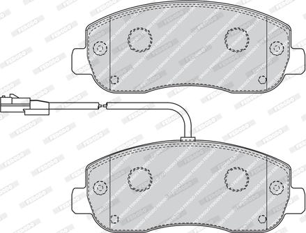 Ferodo FVR4347 - Тормозные колодки, дисковые, комплект parts5.com