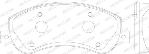 Ferodo FVR1928 - Тормозные колодки, дисковые, комплект parts5.com