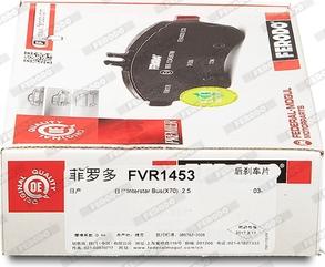 Ferodo FVR1453 - Тормозные колодки, дисковые, комплект parts5.com