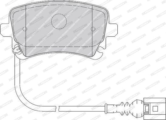 Ferodo FVR1644 - Тормозные колодки, дисковые, комплект parts5.com