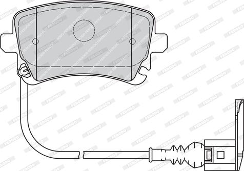 Ferodo FVR1644 - Тормозные колодки, дисковые, комплект parts5.com