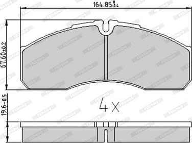 Ferodo FVR1390 - Тормозные колодки, дисковые, комплект parts5.com