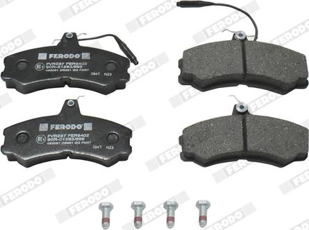 Ferodo FVR287 - Тормозные колодки, дисковые, комплект parts5.com