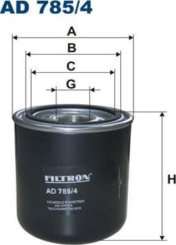 Filtron AD785/4 - Патрон осушителя воздуха, пневматическая система parts5.com