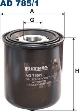 Filtron AD785/1 - Cartucho del secador de aire, sistema de aire comprimido parts5.com