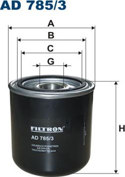 Filtron AD785/3 - Патрон осушителя воздуха, пневматическая система parts5.com