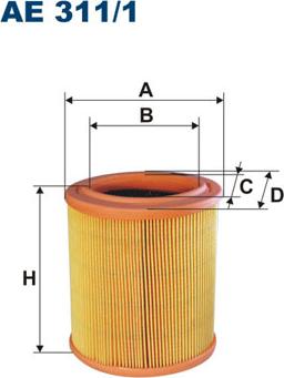 Filtron AE311/1 - Воздушный фильтр parts5.com