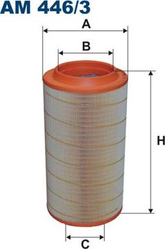 Filtron AM446/3 - Воздушный фильтр parts5.com