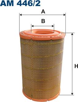 Filtron AM446/2 - Воздушный фильтр parts5.com