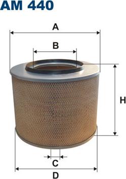 Filtron AM440 - Воздушный фильтр parts5.com