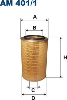 Filtron AM401/1 - Воздушный фильтр parts5.com