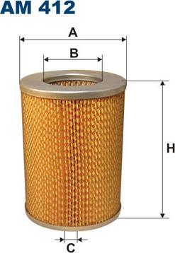 Filtron AM412 - Воздушный фильтр parts5.com