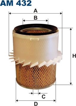 Filtron AM432 - Воздушный фильтр parts5.com