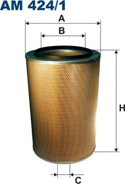 Filtron AM424/1 - Воздушный фильтр parts5.com