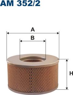 Filtron AM352/2 - Воздушный фильтр parts5.com