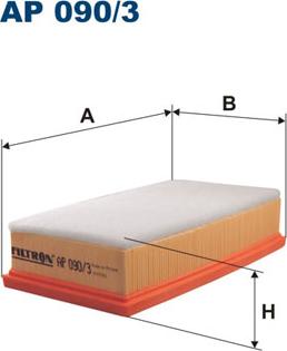 Filtron AP090/3 - Воздушный фильтр parts5.com