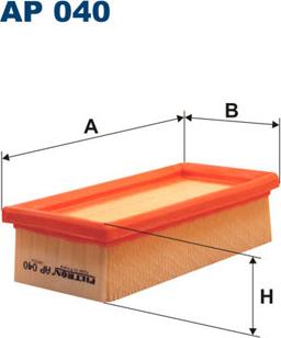 Filtron AP040 - Воздушный фильтр parts5.com
