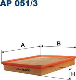 Filtron AP051/3 - Воздушный фильтр parts5.com