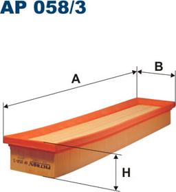 Filtron AP058/3 - Воздушный фильтр parts5.com