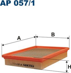 Filtron AP057/1 - Воздушный фильтр parts5.com