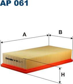 Filtron AP061 - Воздушный фильтр parts5.com