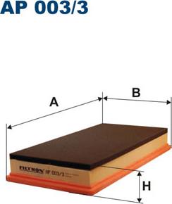 Filtron AP003/3 - Воздушный фильтр parts5.com