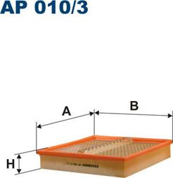 Filtron AP010/3 - Воздушный фильтр parts5.com