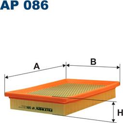 Filtron AP086 - Воздушный фильтр parts5.com