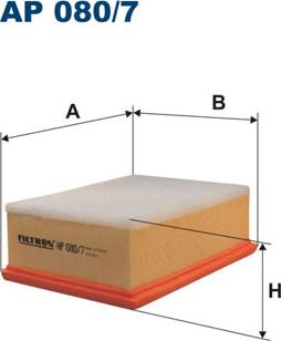 Filtron AP080/7 - Воздушный фильтр parts5.com