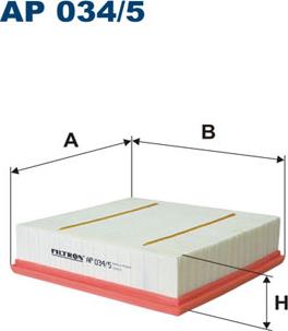 Filtron AP034/5 - Воздушный фильтр parts5.com