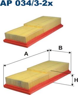 Filtron AP034/3-2x - Воздушный фильтр parts5.com