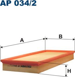 Filtron AP034/2 - Filtro de aire parts5.com