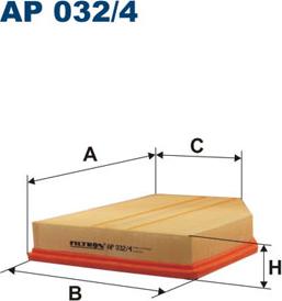 Filtron AP032/4 - Воздушный фильтр parts5.com