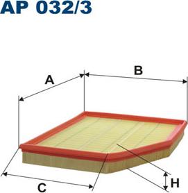 Filtron AP032/3 - Воздушный фильтр parts5.com