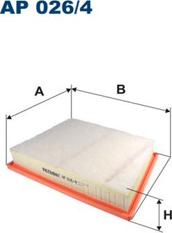 Filtron AP026/4 - Воздушный фильтр parts5.com