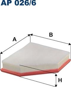 Filtron AP 026/6 - Воздушный фильтр parts5.com