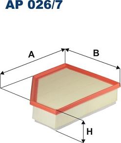 Filtron AP 026/7 - Воздушный фильтр parts5.com