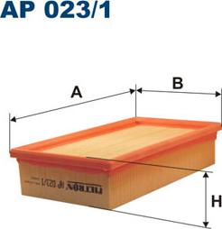 Filtron AP023/1 - Воздушный фильтр parts5.com