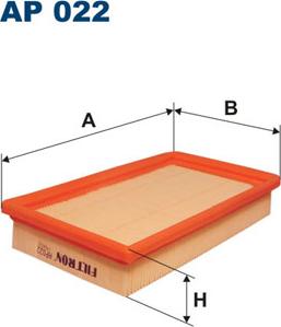 Filtron AP022 - Воздушный фильтр parts5.com
