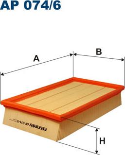 Filtron AP074/6 - Воздушный фильтр parts5.com