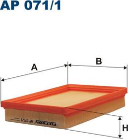 Filtron AP071/1 - Воздушный фильтр parts5.com