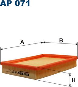 Filtron AP071 - Воздушный фильтр parts5.com
