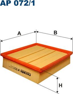 Filtron AP072/1 - Воздушный фильтр parts5.com