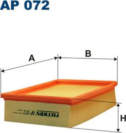 Filtron AP072 - Воздушный фильтр parts5.com