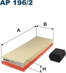 Filtron AP196/2 - Воздушный фильтр parts5.com