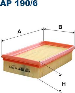 Filtron AP190/6 - Воздушный фильтр parts5.com