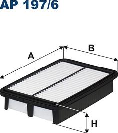 Filtron AP197/6 - Воздушный фильтр parts5.com